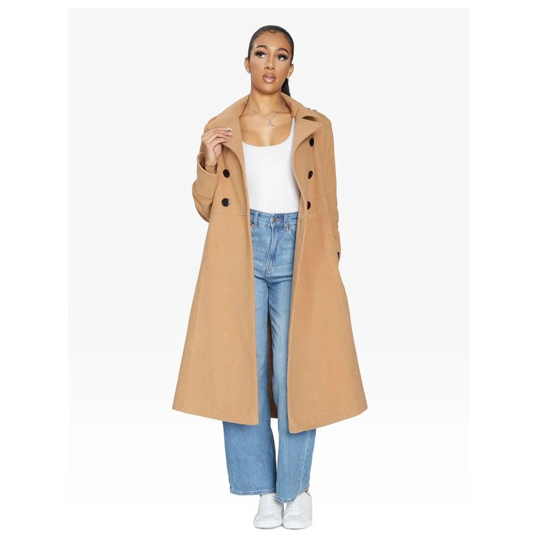 A-Line Double Breasted Coat