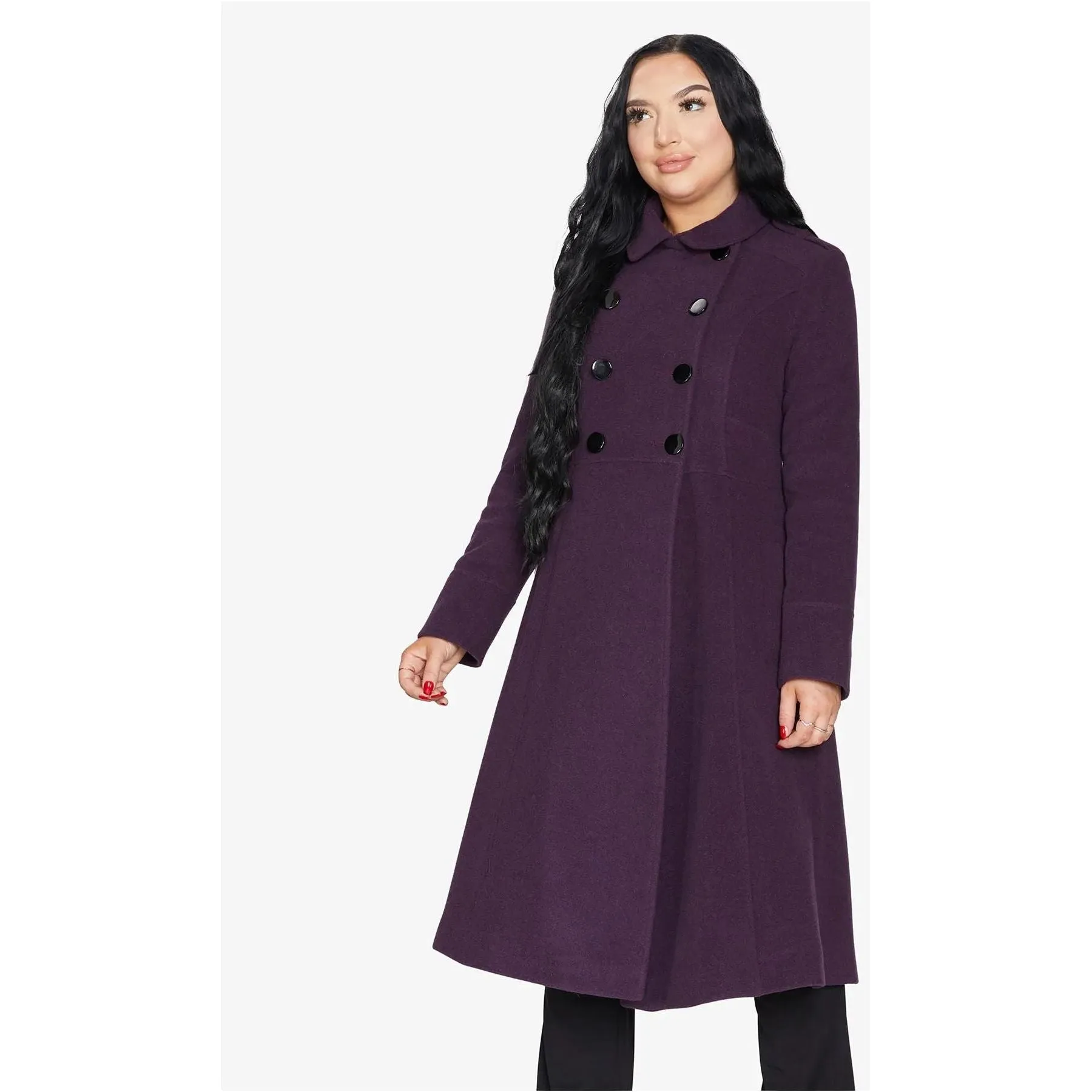 A-Line Double Breasted Coat