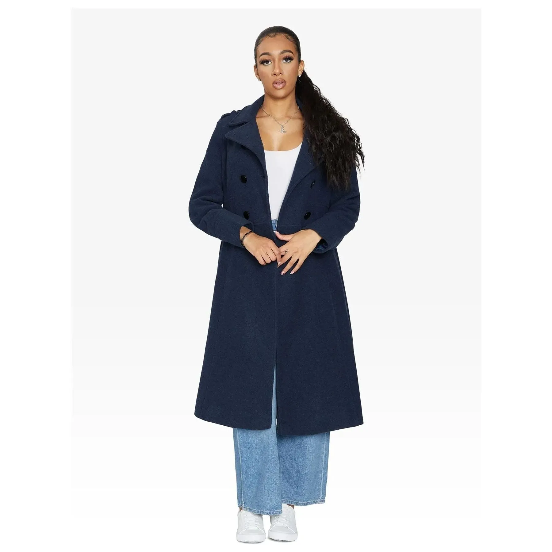 A-Line Double Breasted Coat