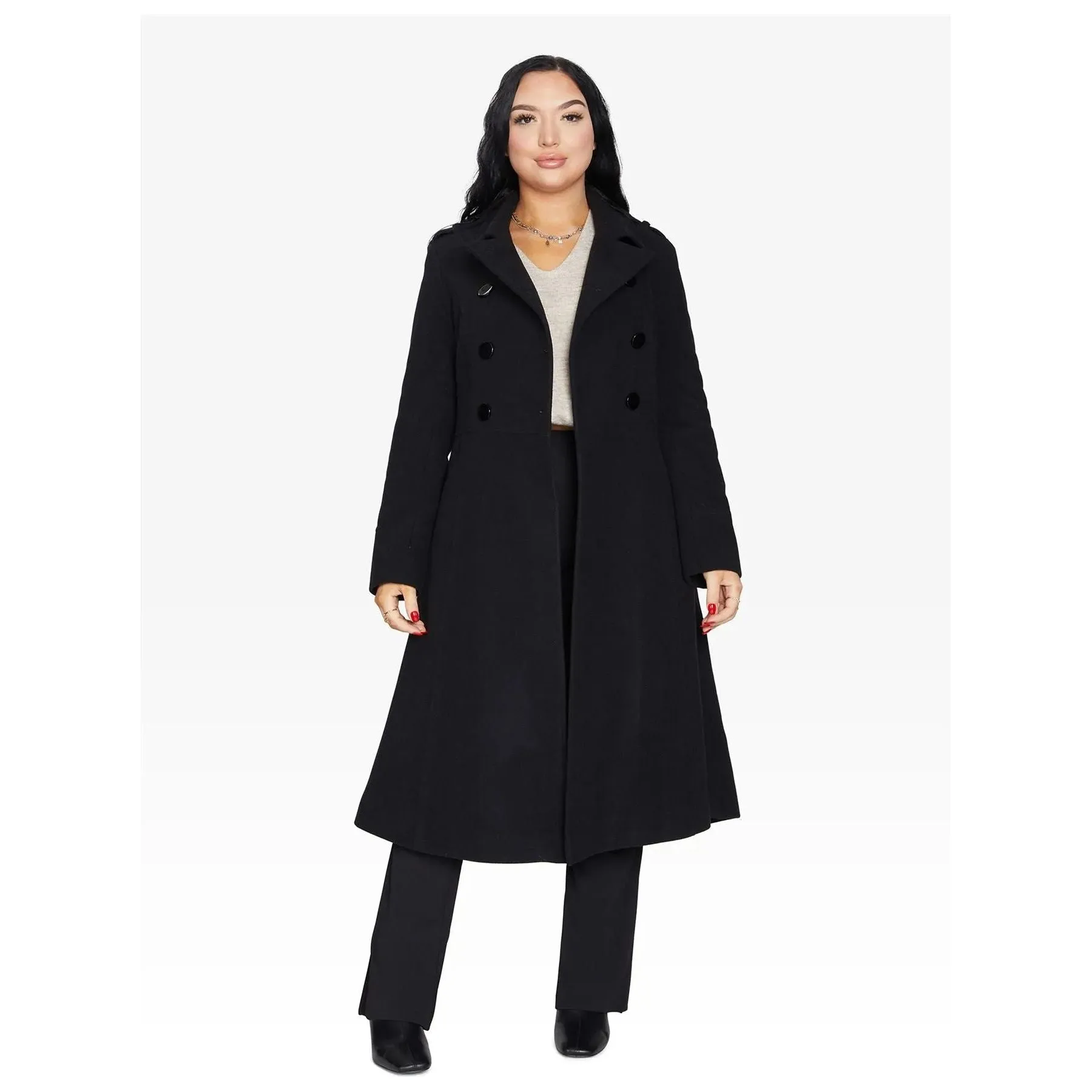 A-Line Double Breasted Coat