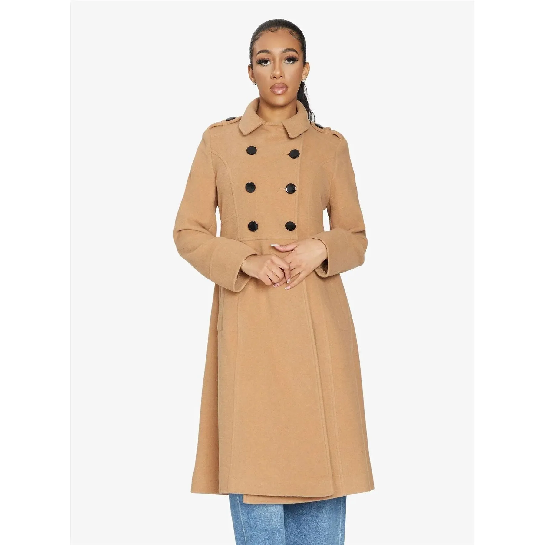 A-Line Double Breasted Coat