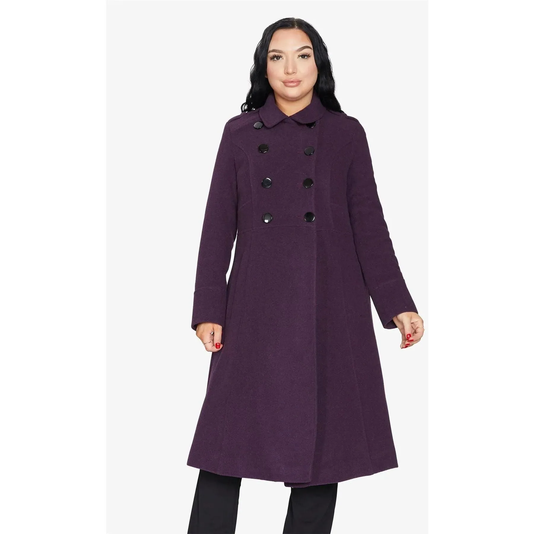 A-Line Double Breasted Coat