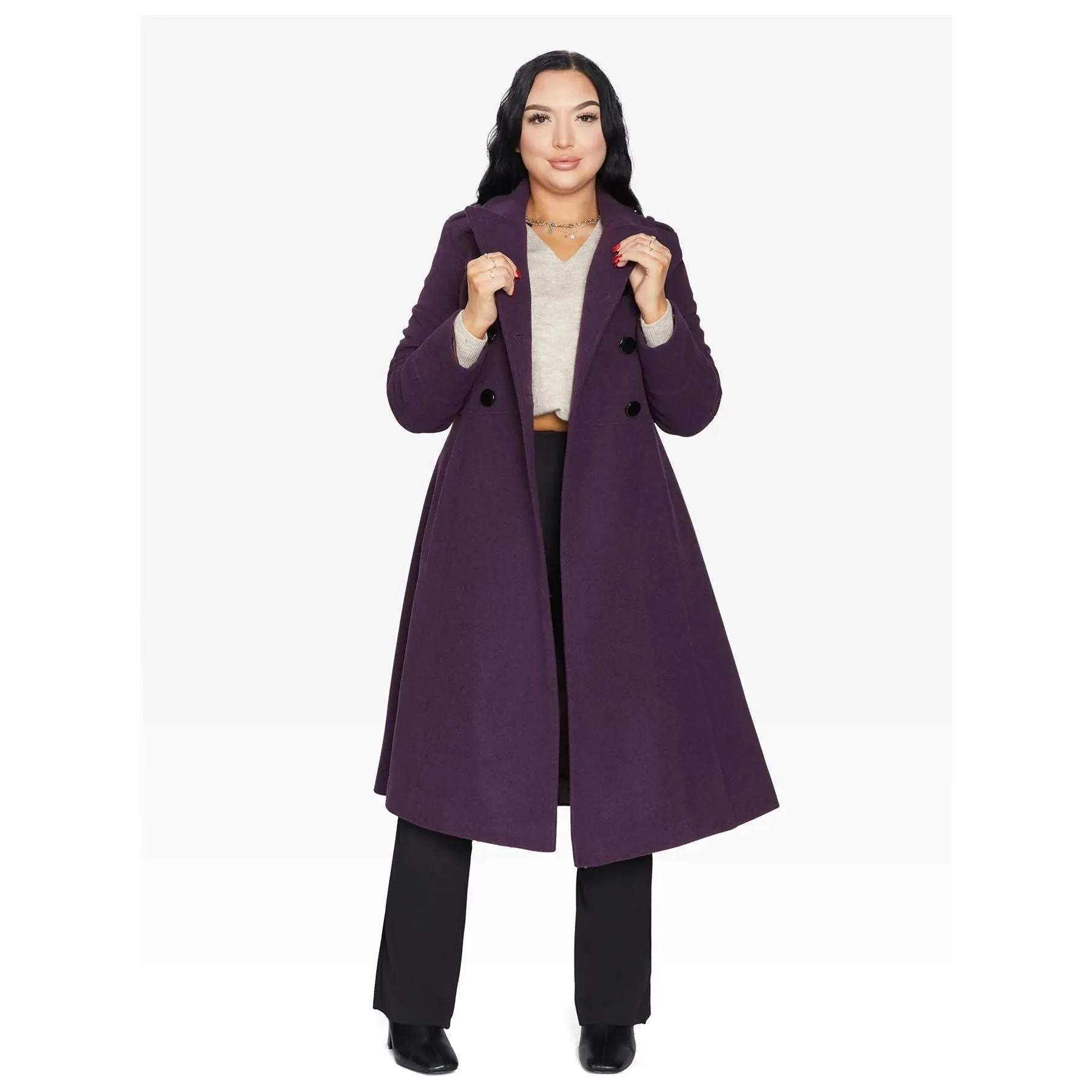A-Line Double Breasted Coat
