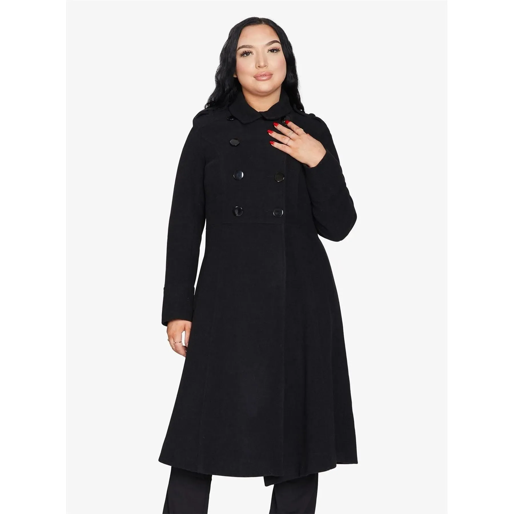 A-Line Double Breasted Coat