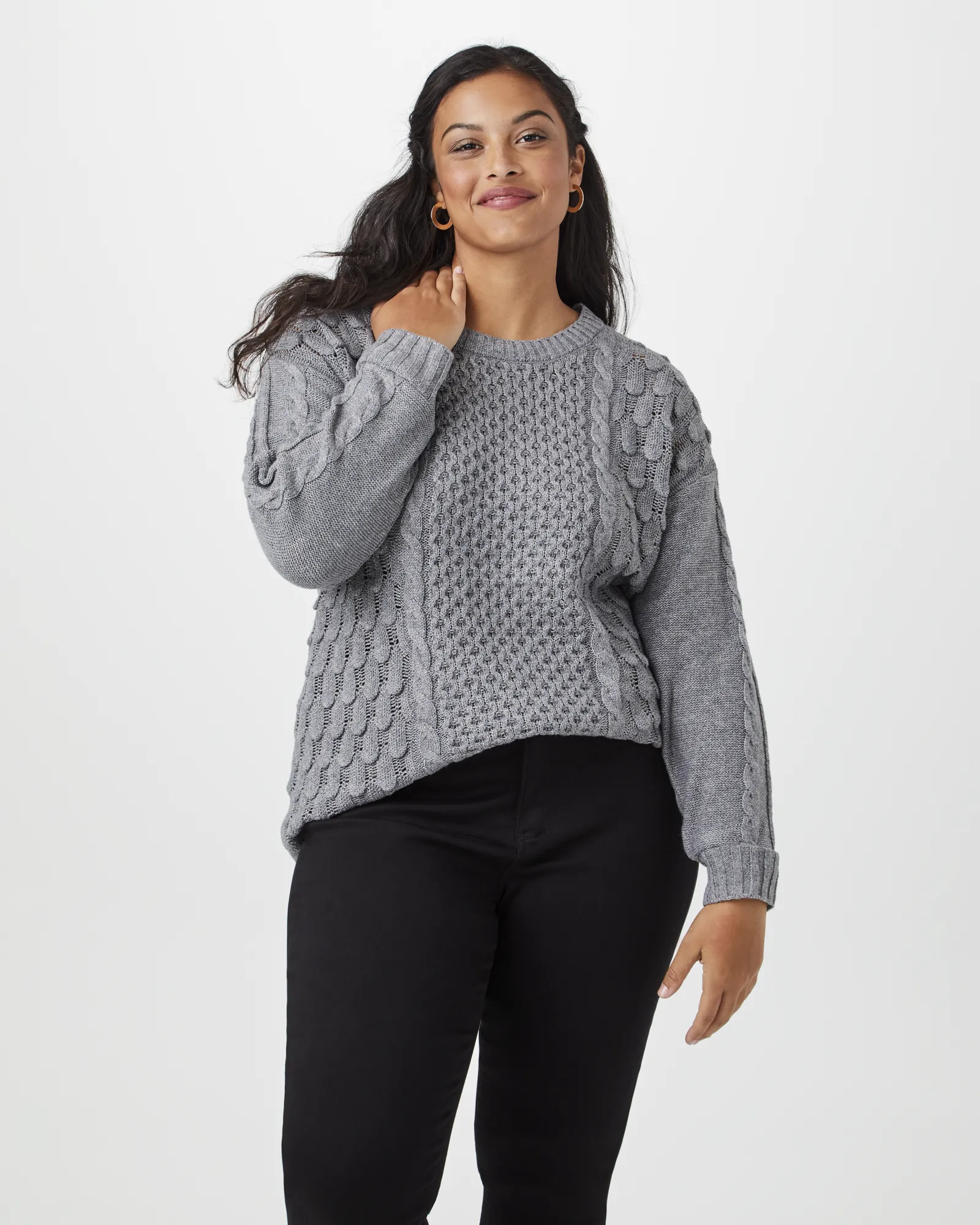 Adelaide Pullover Sweater | Light Grey