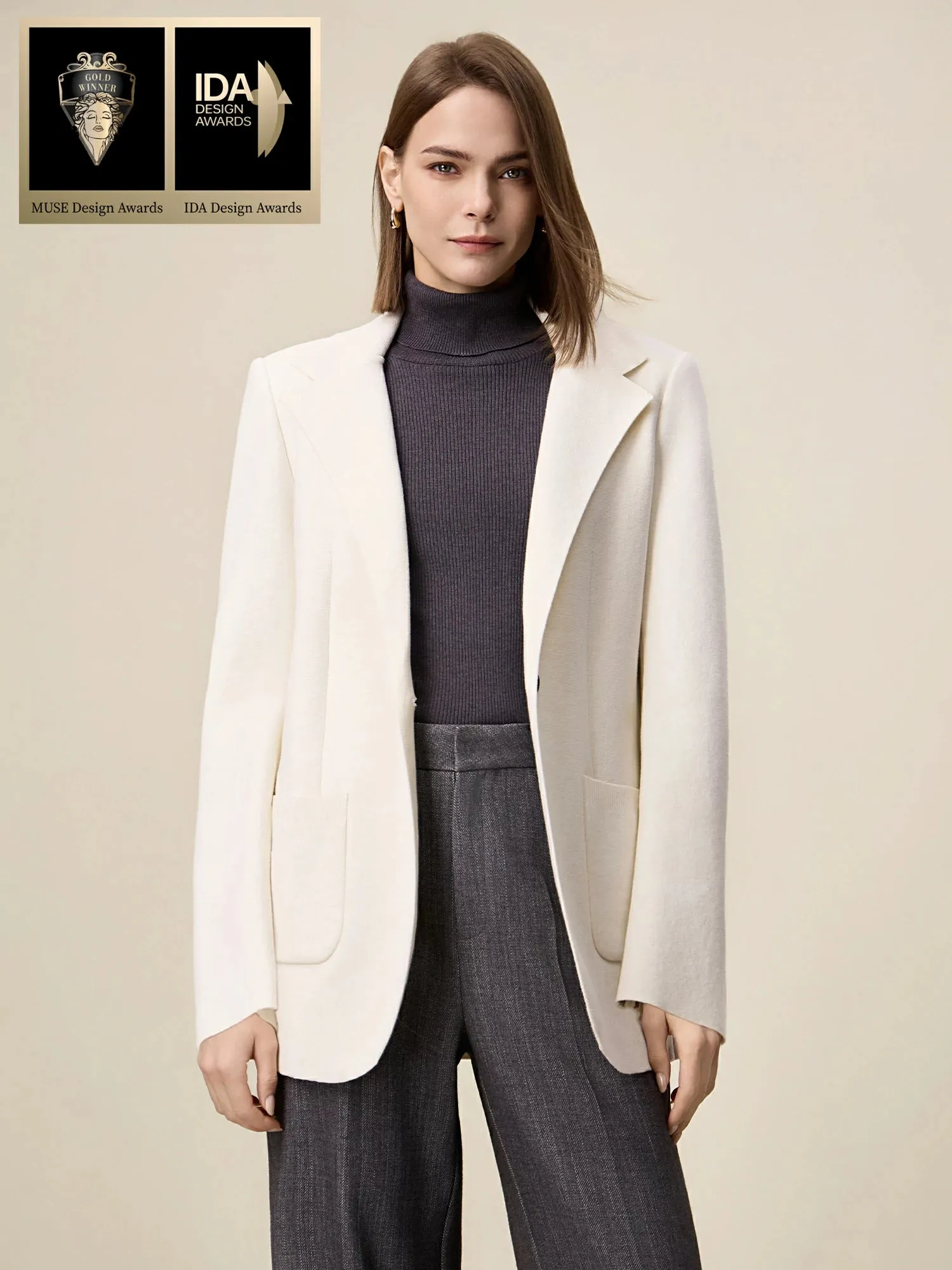 Amoretu The 7th Gen Ladies' Knitted Blazer