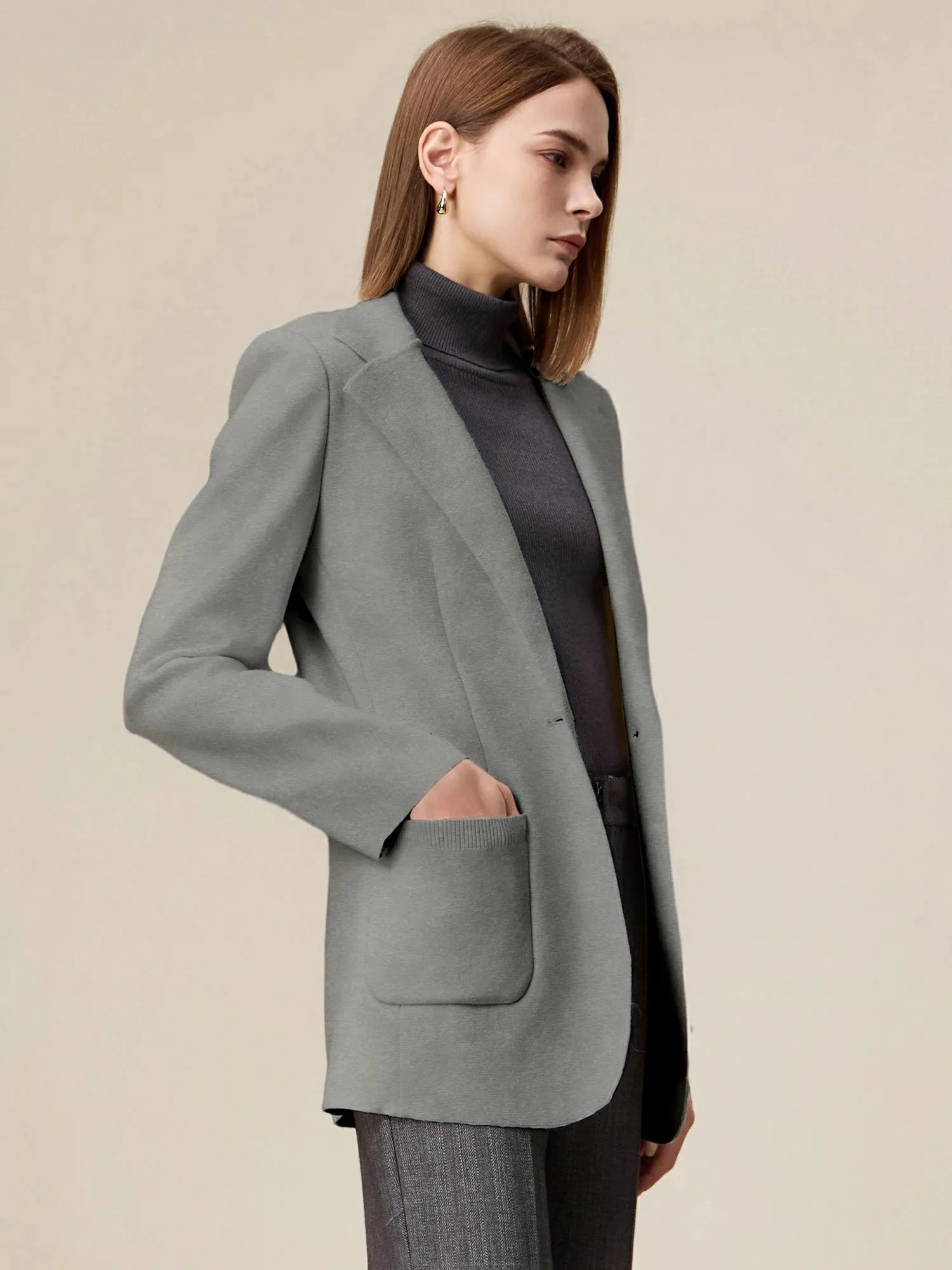 Amoretu The 7th Gen Ladies' Knitted Blazer