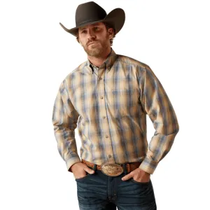 Ariat Men's Pro Series Casey Classic Fit Khaki Long Sleeve Shirt