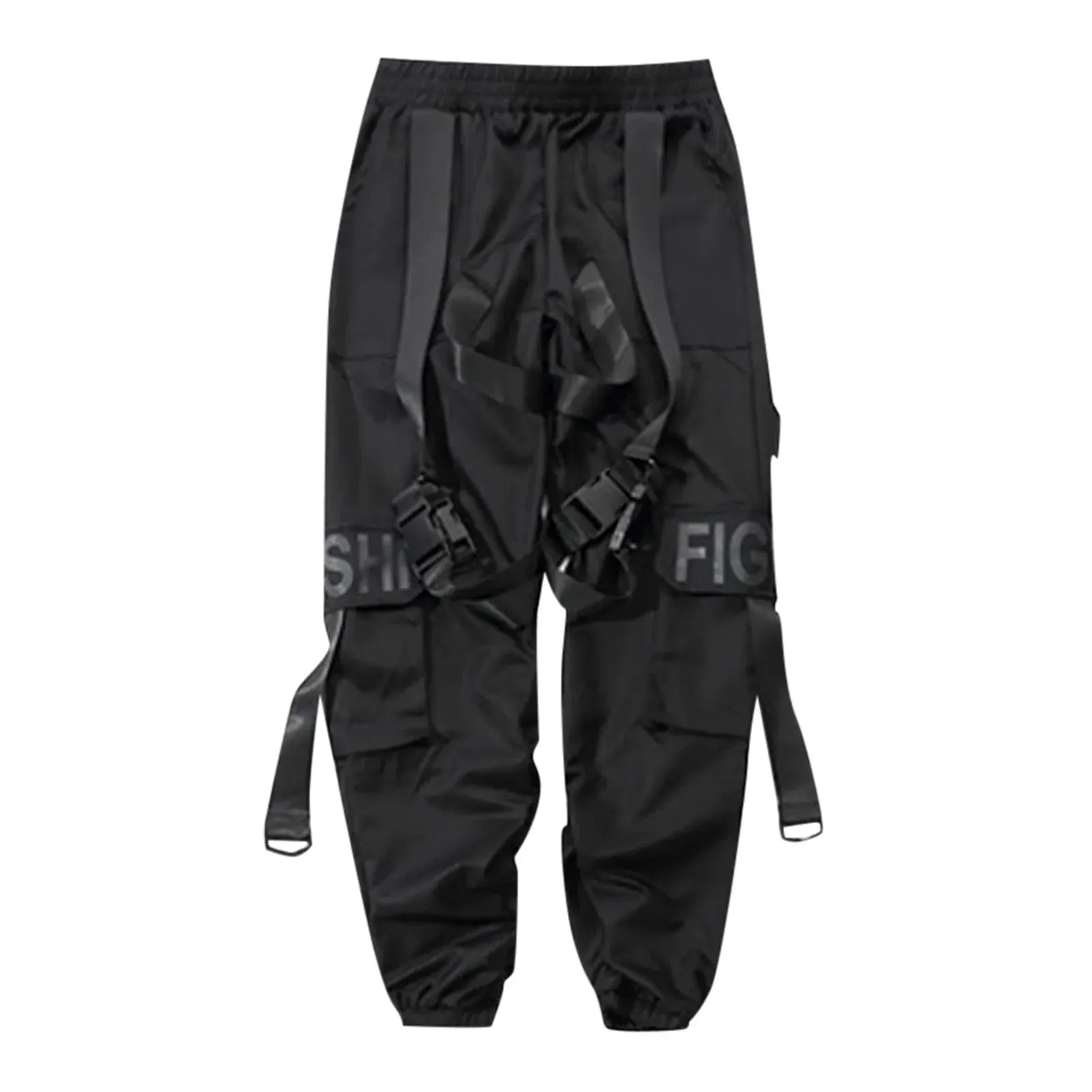 Black Cargo Pants FIght Techwear