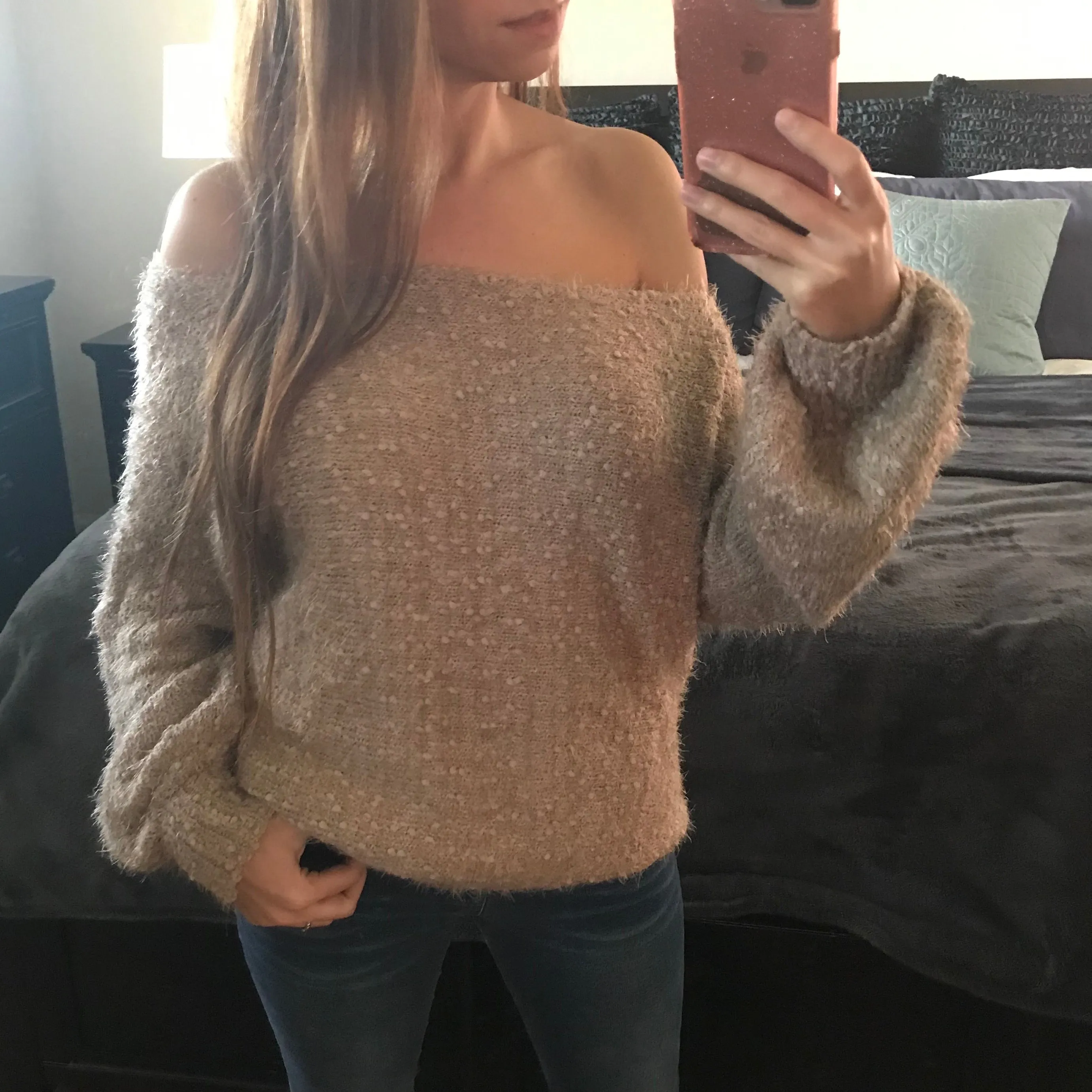 Black Multi-way Soft Sweater Pullover