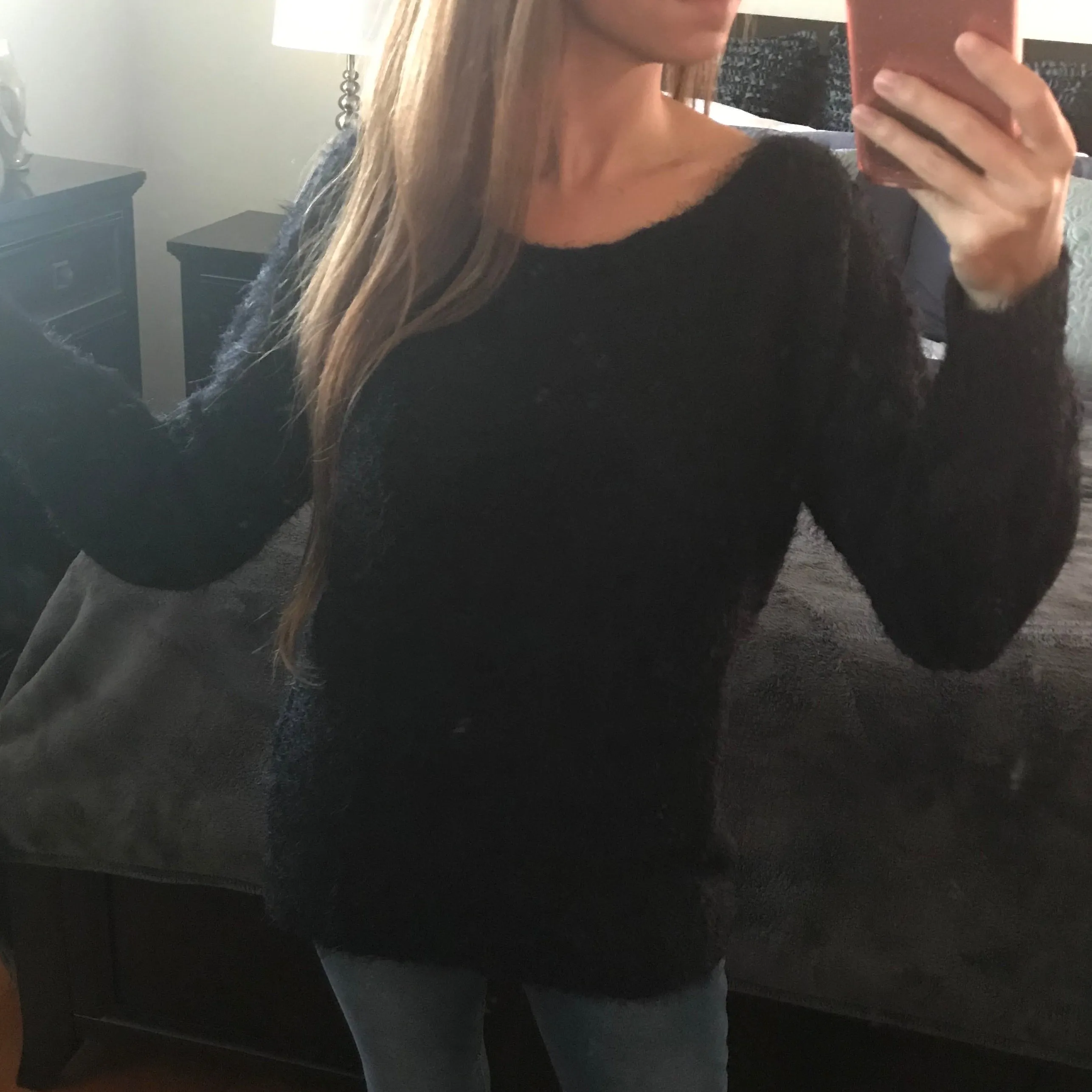 Black Multi-way Soft Sweater Pullover
