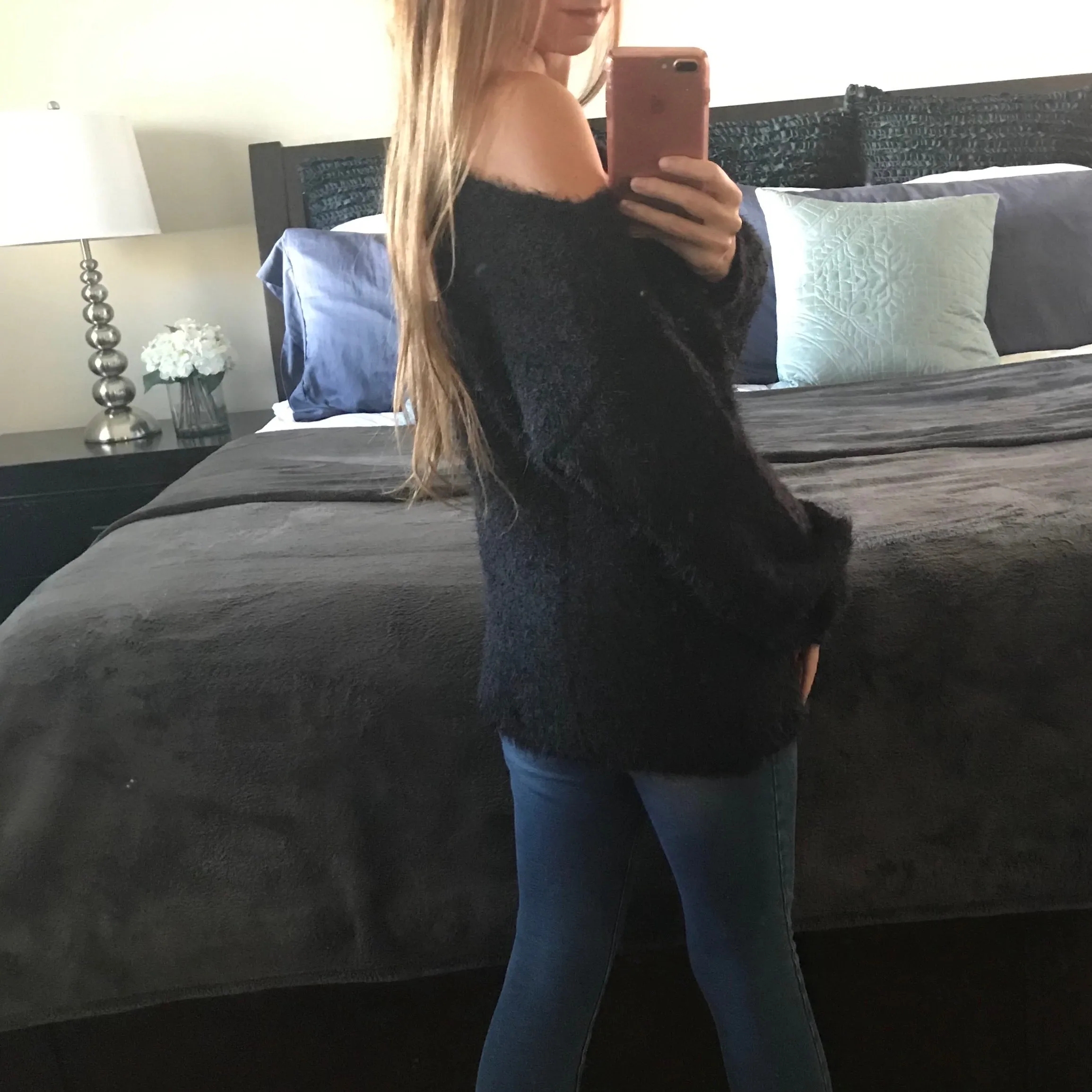 Black Multi-way Soft Sweater Pullover