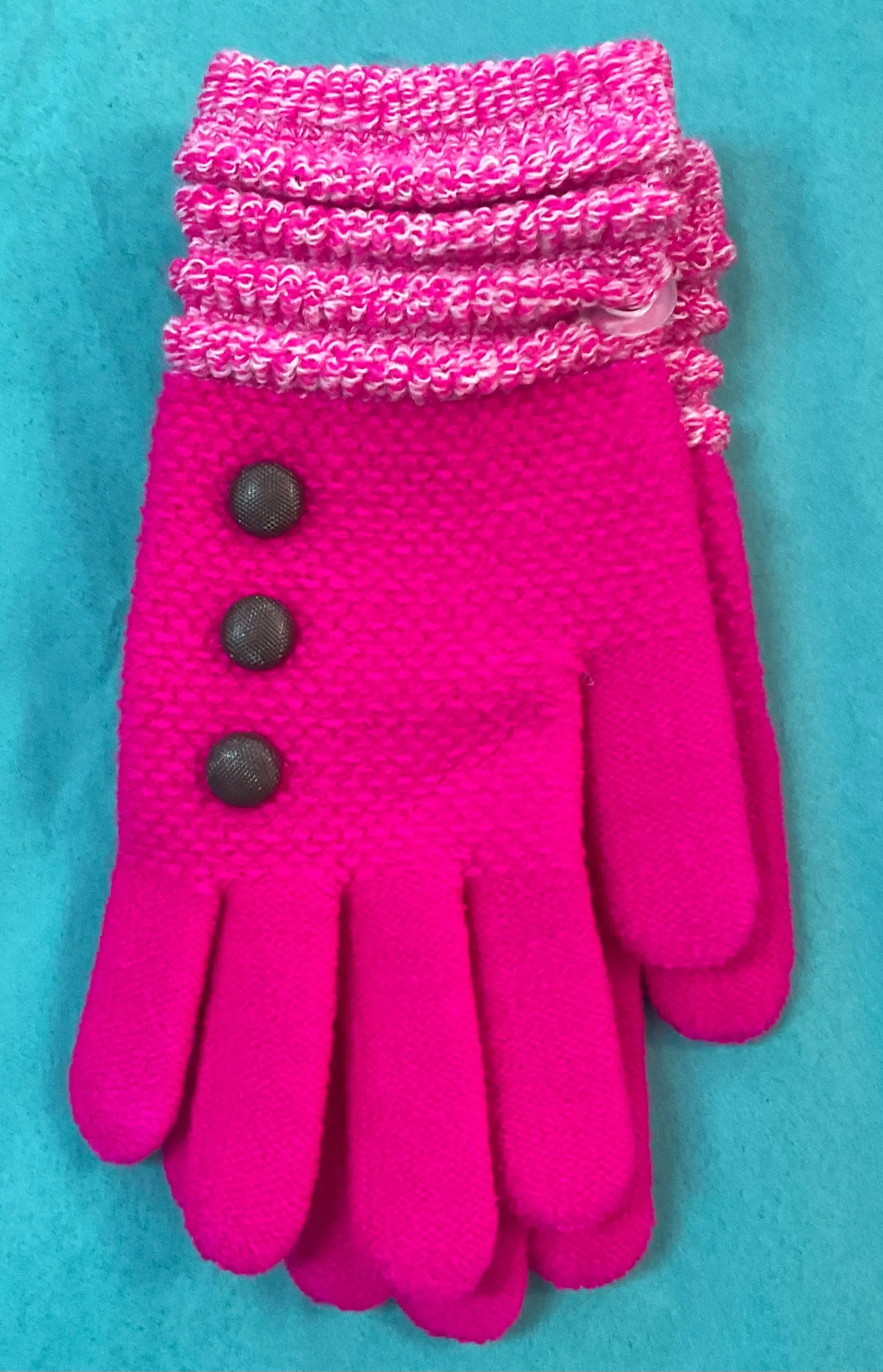 Britt’s Knits Button Gloves