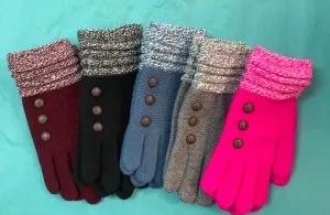 Britt’s Knits Button Gloves