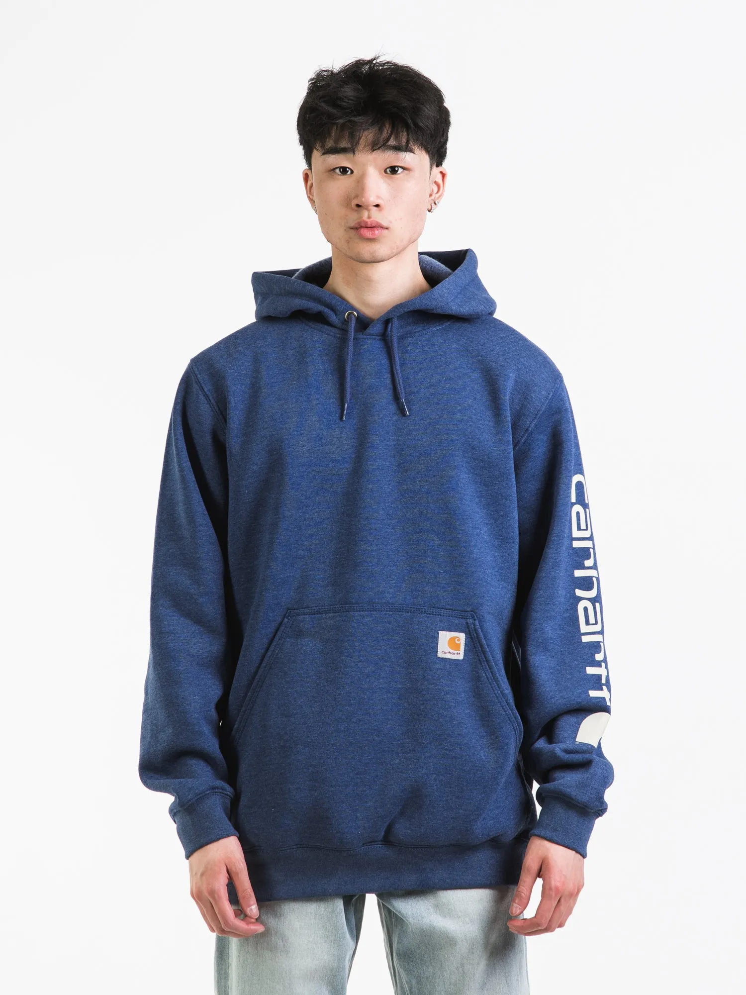CARHARTT LOOSE FIT MIDWEIGHT LOGO SLEEVE HOODIE  - CLEARANCE