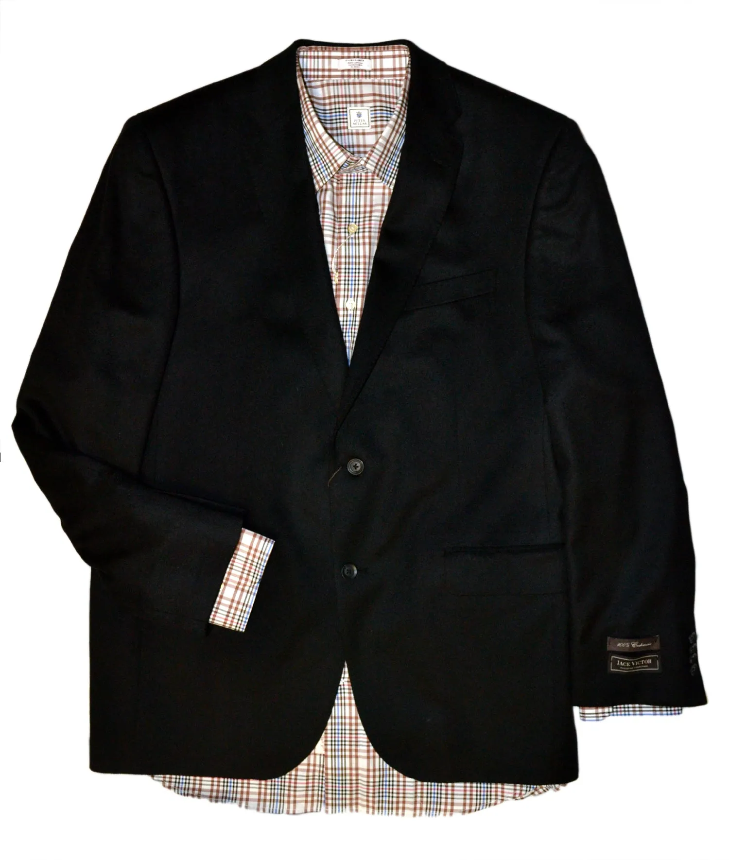Cashmere Classic Fit Sport Coat (Black)