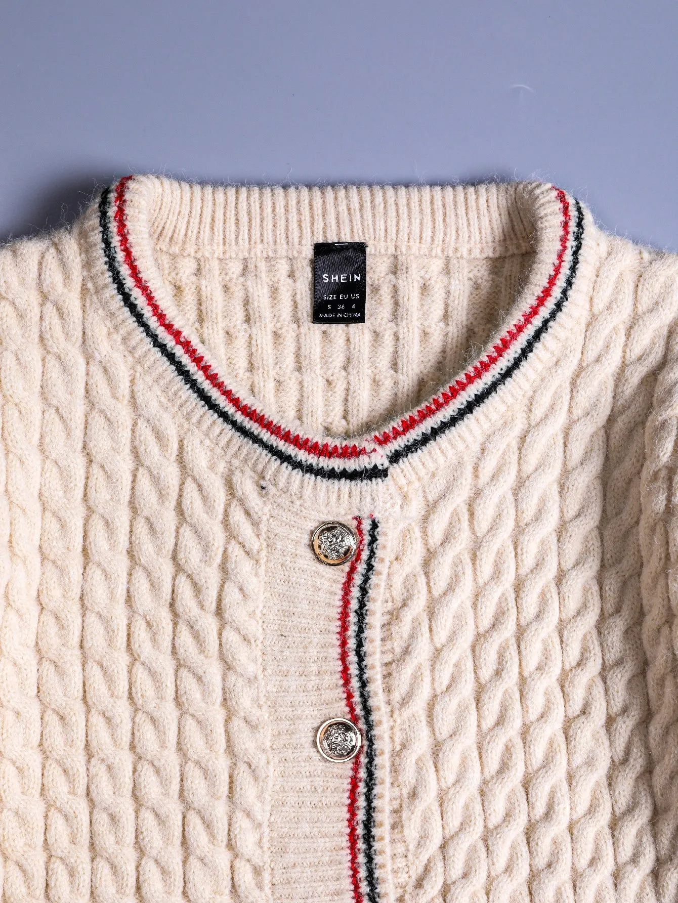 Casual Striped Button Front Long Sleeve Round Neck Regular Women Cardigan