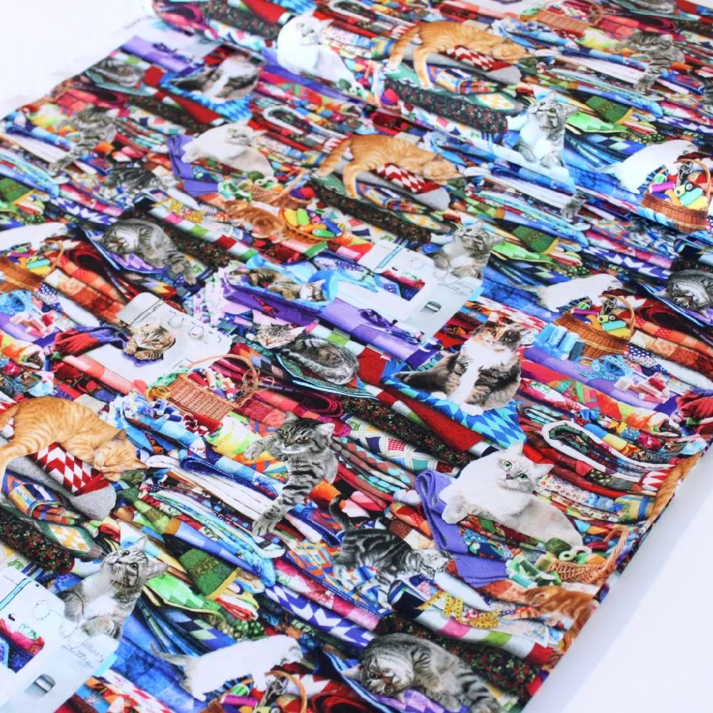 Cats On Quilts Multi