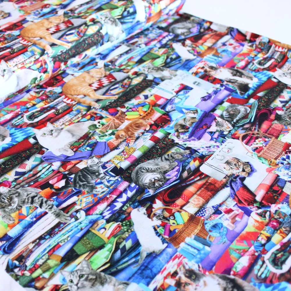 Cats On Quilts Multi