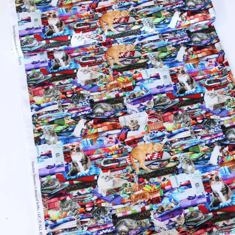 Cats On Quilts Multi