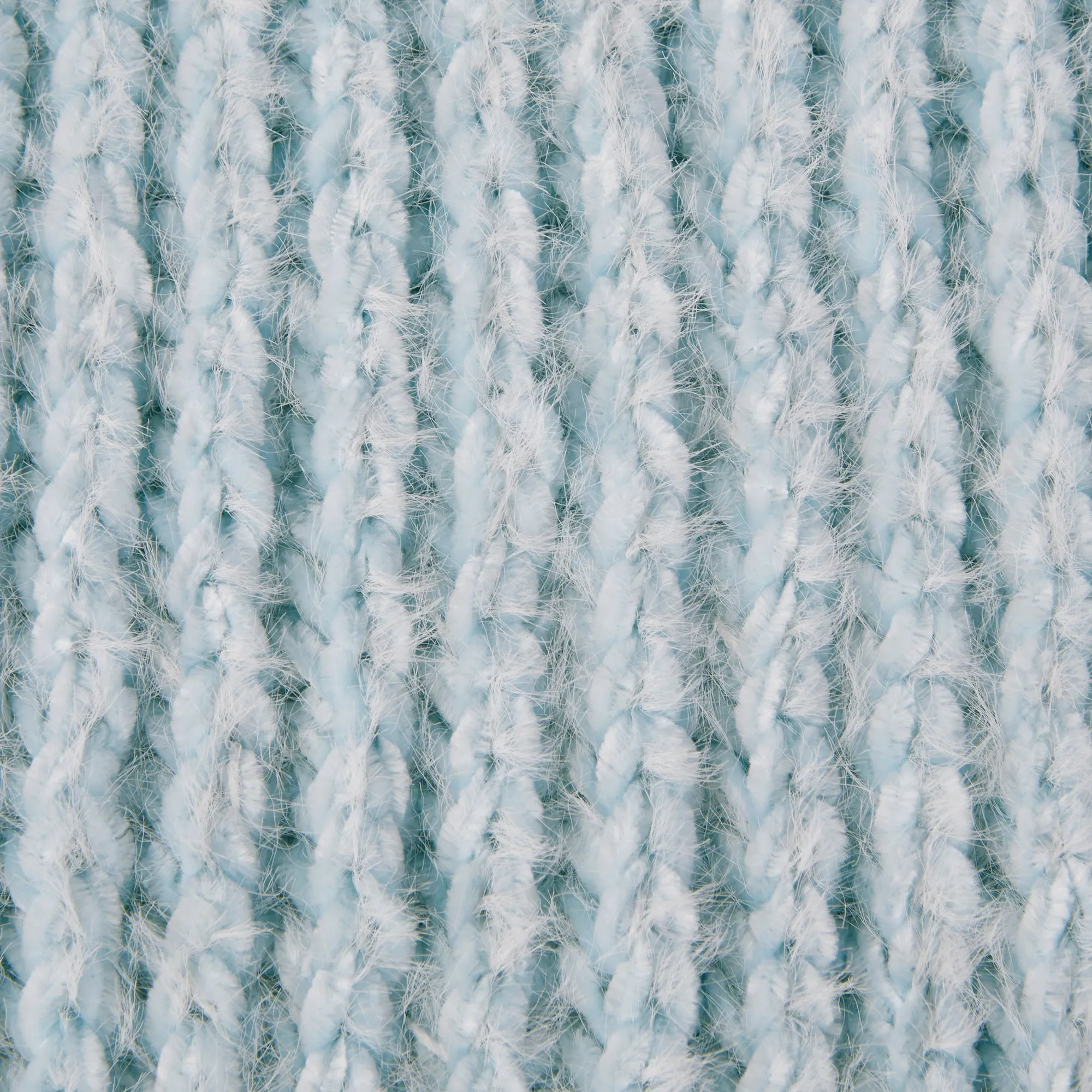 Chenille Knit Scarf - Blue