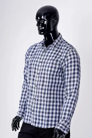 classic check shirt in blue