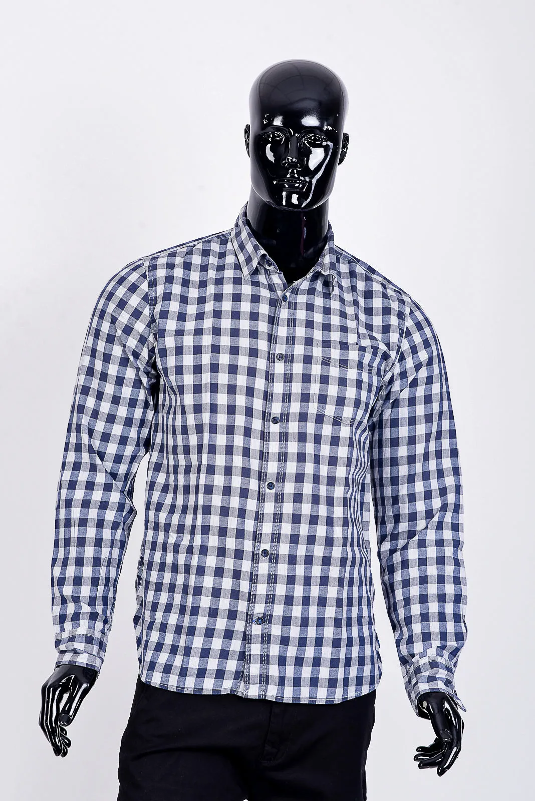 classic check shirt in blue