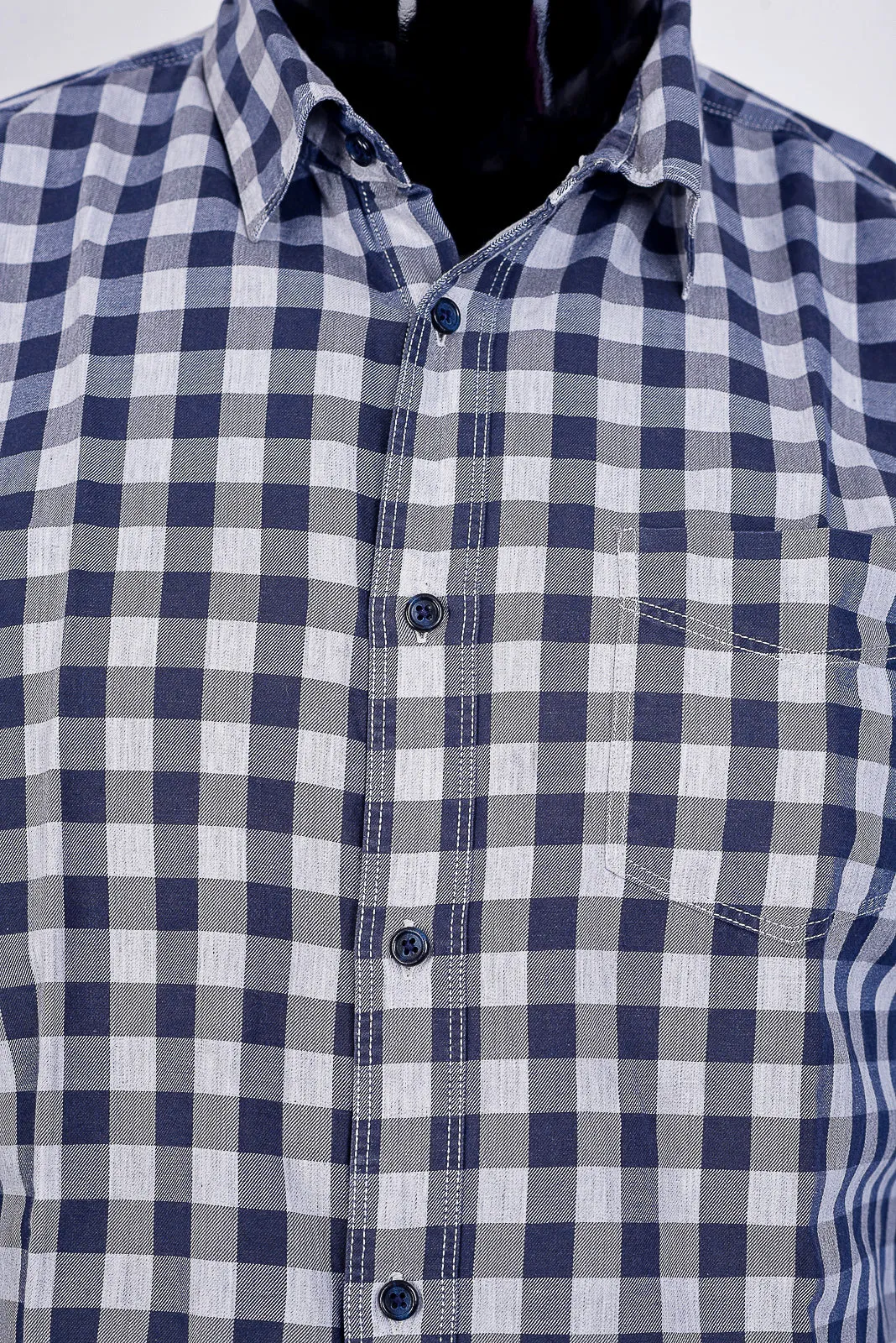 classic check shirt in blue