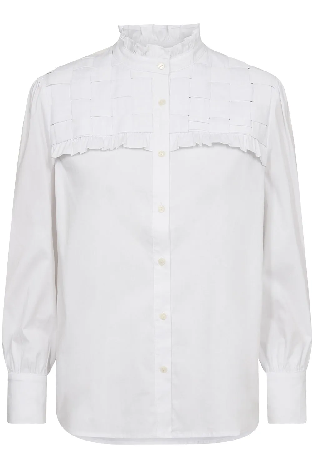 Co Crisp Braid Shirt 35592 | White | Skjorte fra Co'couture