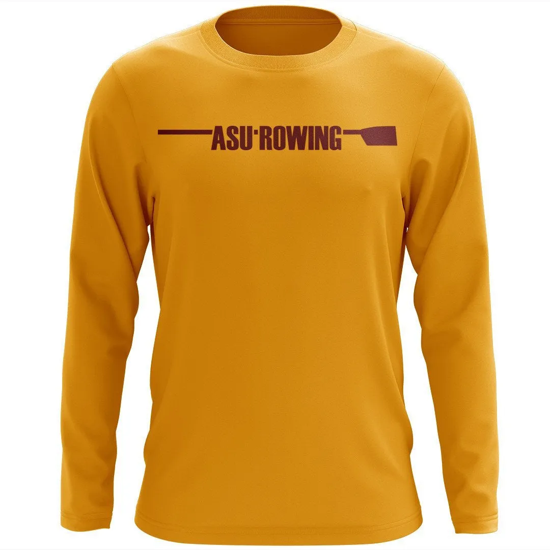 Custom Arizona State Rowing Long Sleeve Cotton T-Shirt