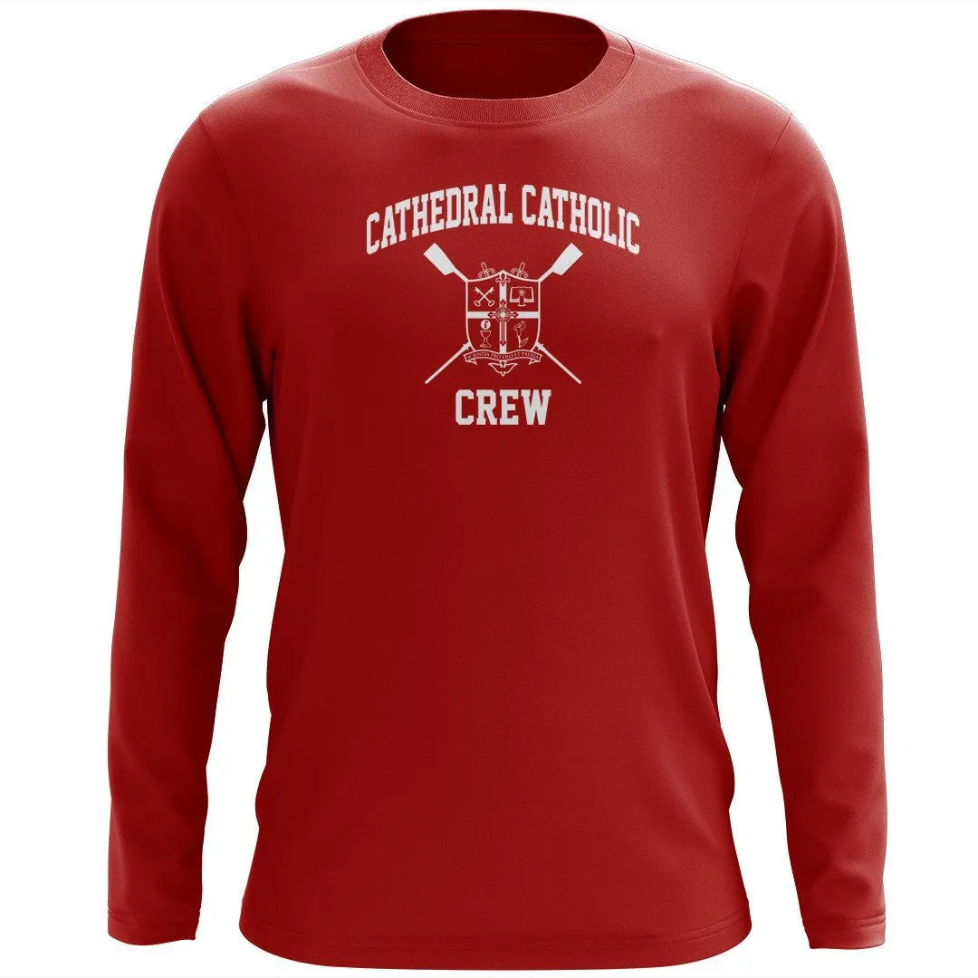 Custom Cathedral Catholic Crew Long Sleeve Cotton T-Shirt