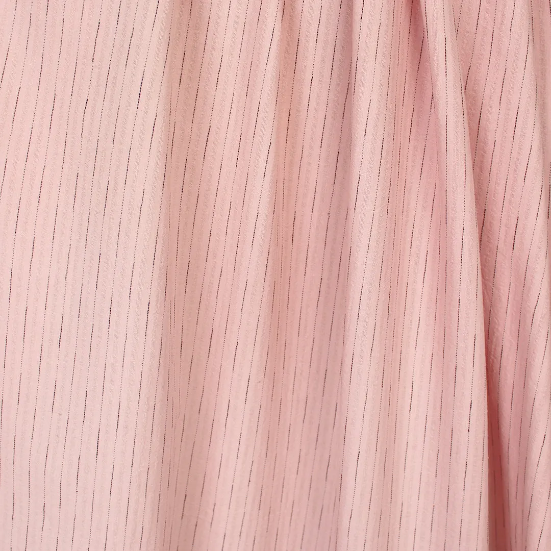 deadstock 'dashed stripe' cotton woven