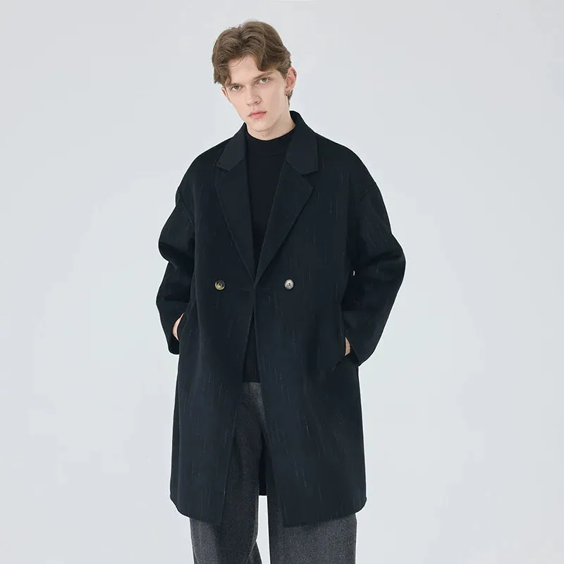 Double-Breasted Wool Overcoat