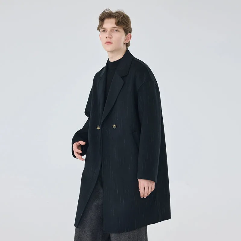 Double-Breasted Wool Overcoat