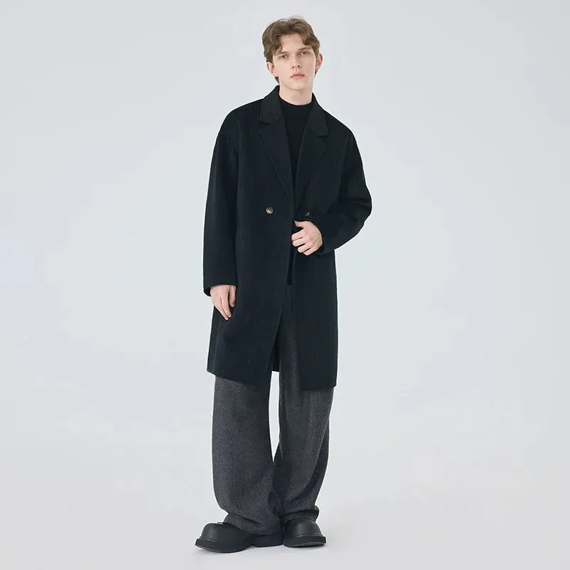 Double-Breasted Wool Overcoat