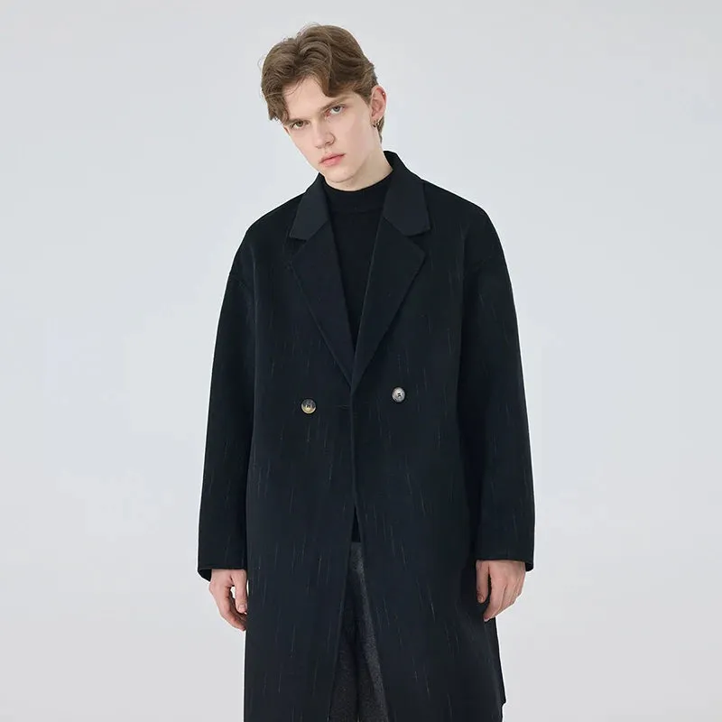 Double-Breasted Wool Overcoat