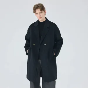 Double-Breasted Wool Overcoat