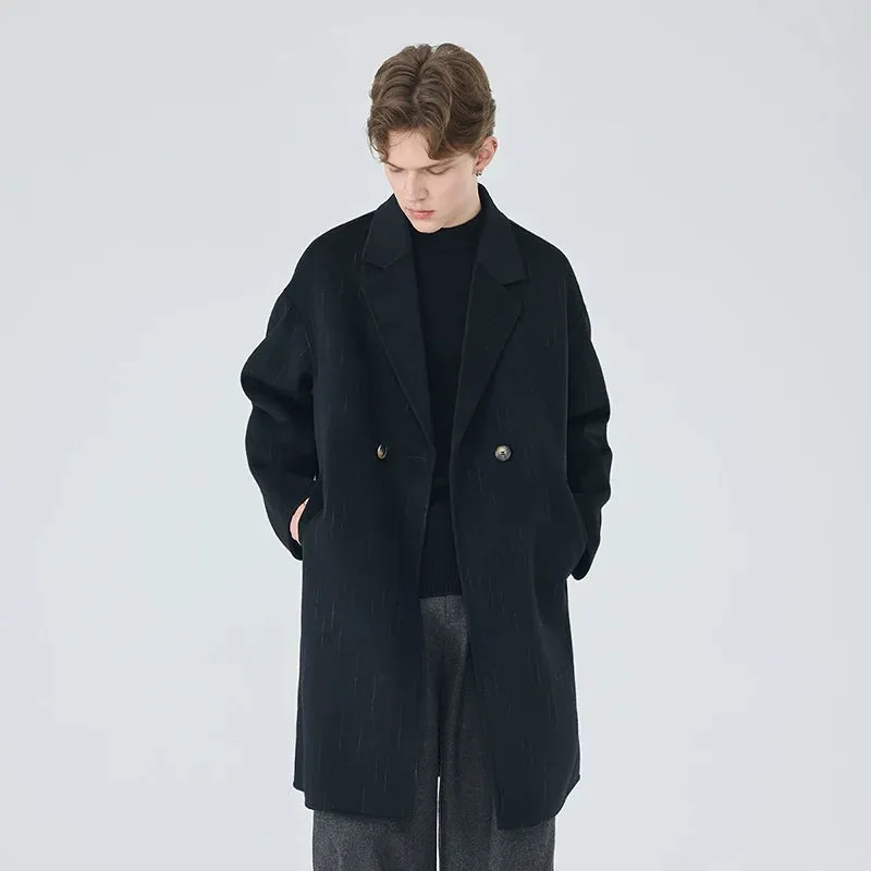 Double-Breasted Wool Overcoat