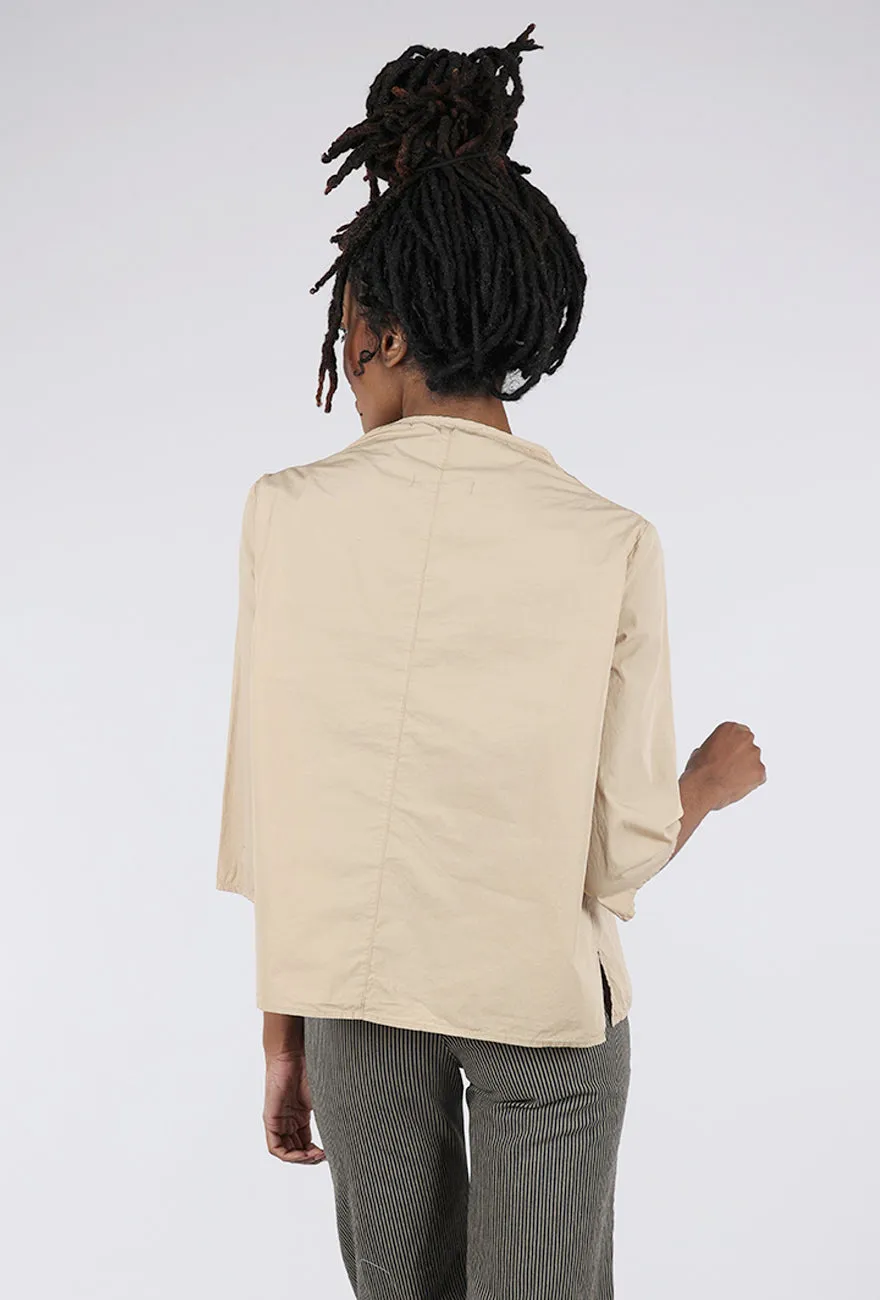 Drawstring Detail Blouse, Wet Sand