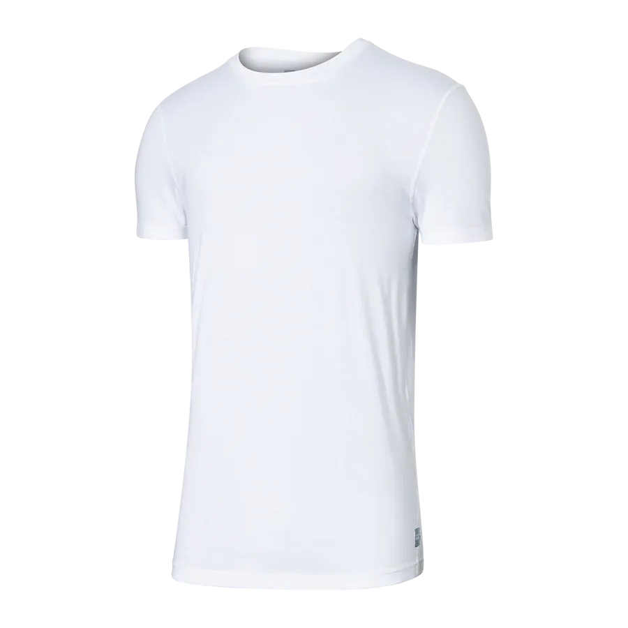 DropTemp™ Cooling Cotton Crew Undershirt- white- SAXX