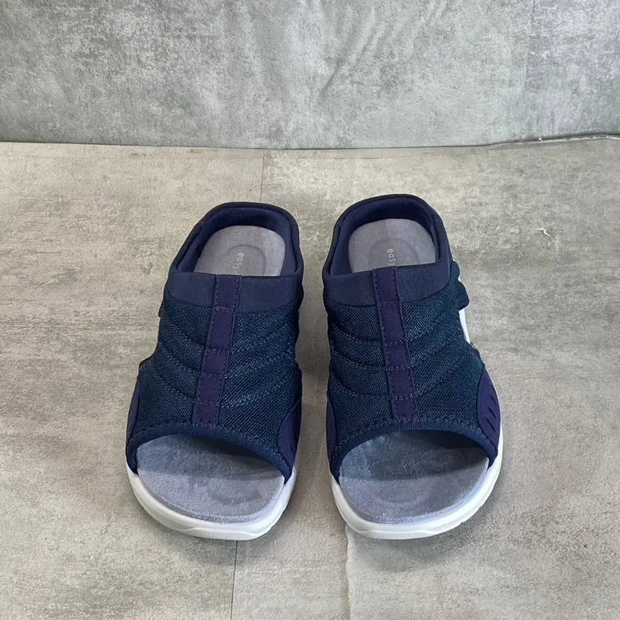 EASY SPIRIT Women's Blue Multi Fabric Traciee Lightweight Slide Sandals SZ 7