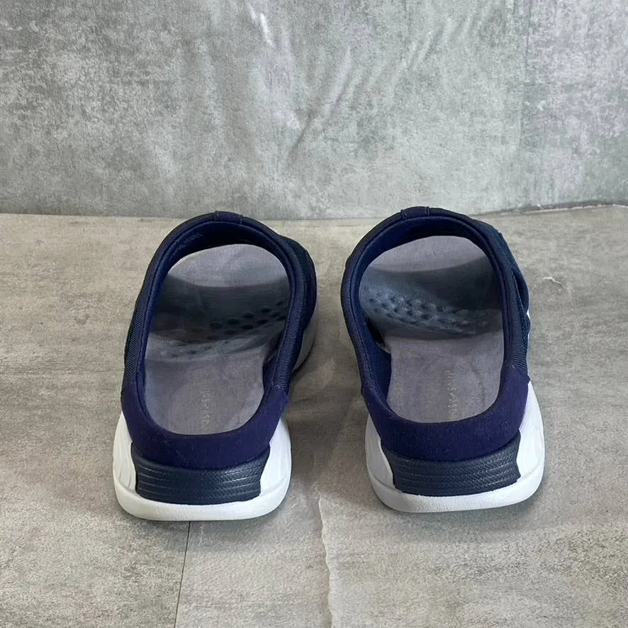 EASY SPIRIT Women's Blue Multi Fabric Traciee Lightweight Slide Sandals SZ 7