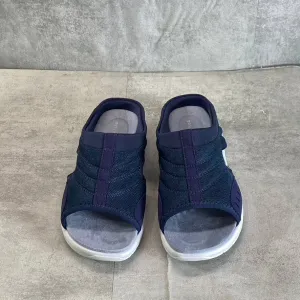 EASY SPIRIT Women's Blue Multi Fabric Traciee Lightweight Slide Sandals SZ 7