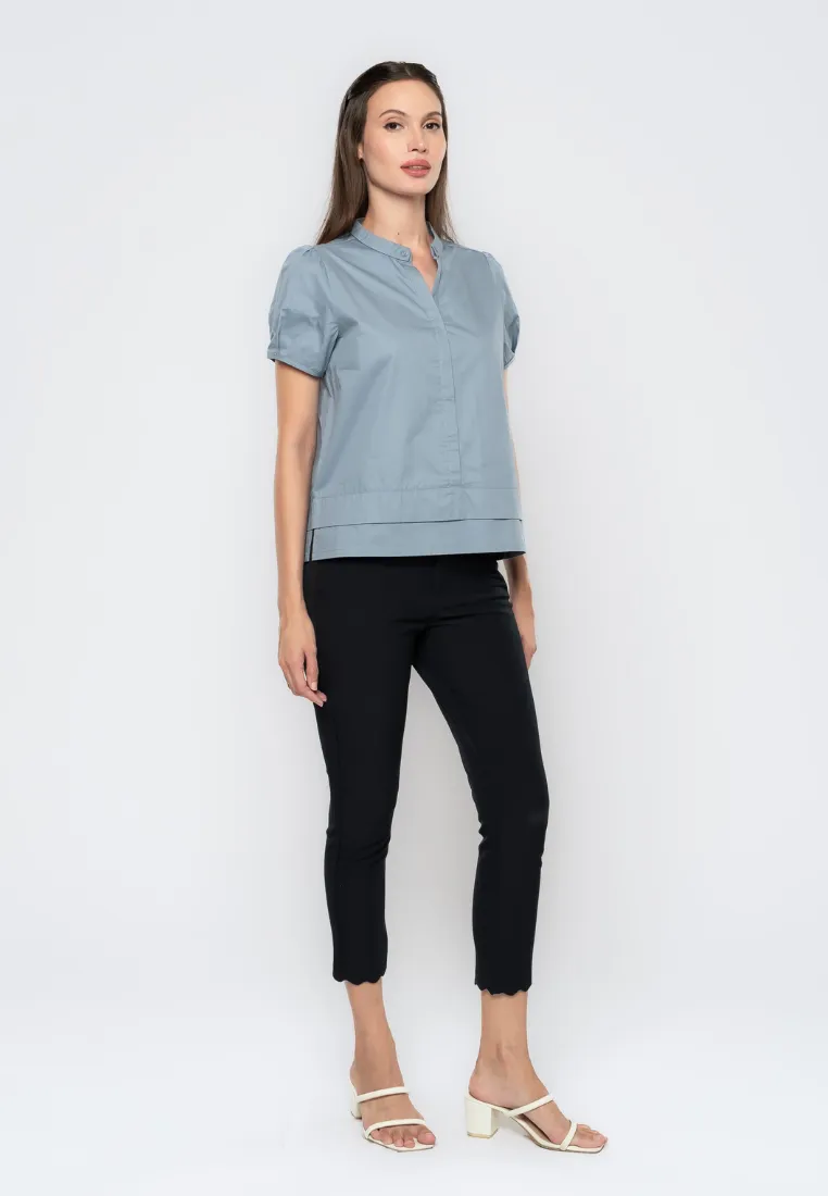 Elowen Collared Cotton Blouse