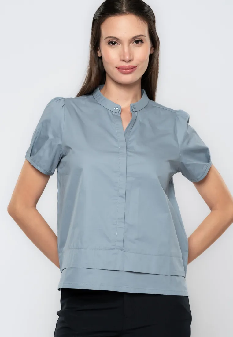 Elowen Collared Cotton Blouse