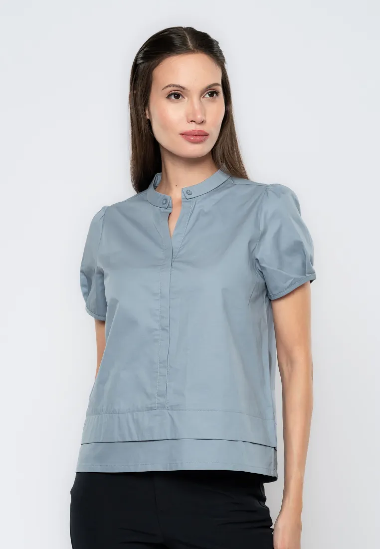 Elowen Collared Cotton Blouse