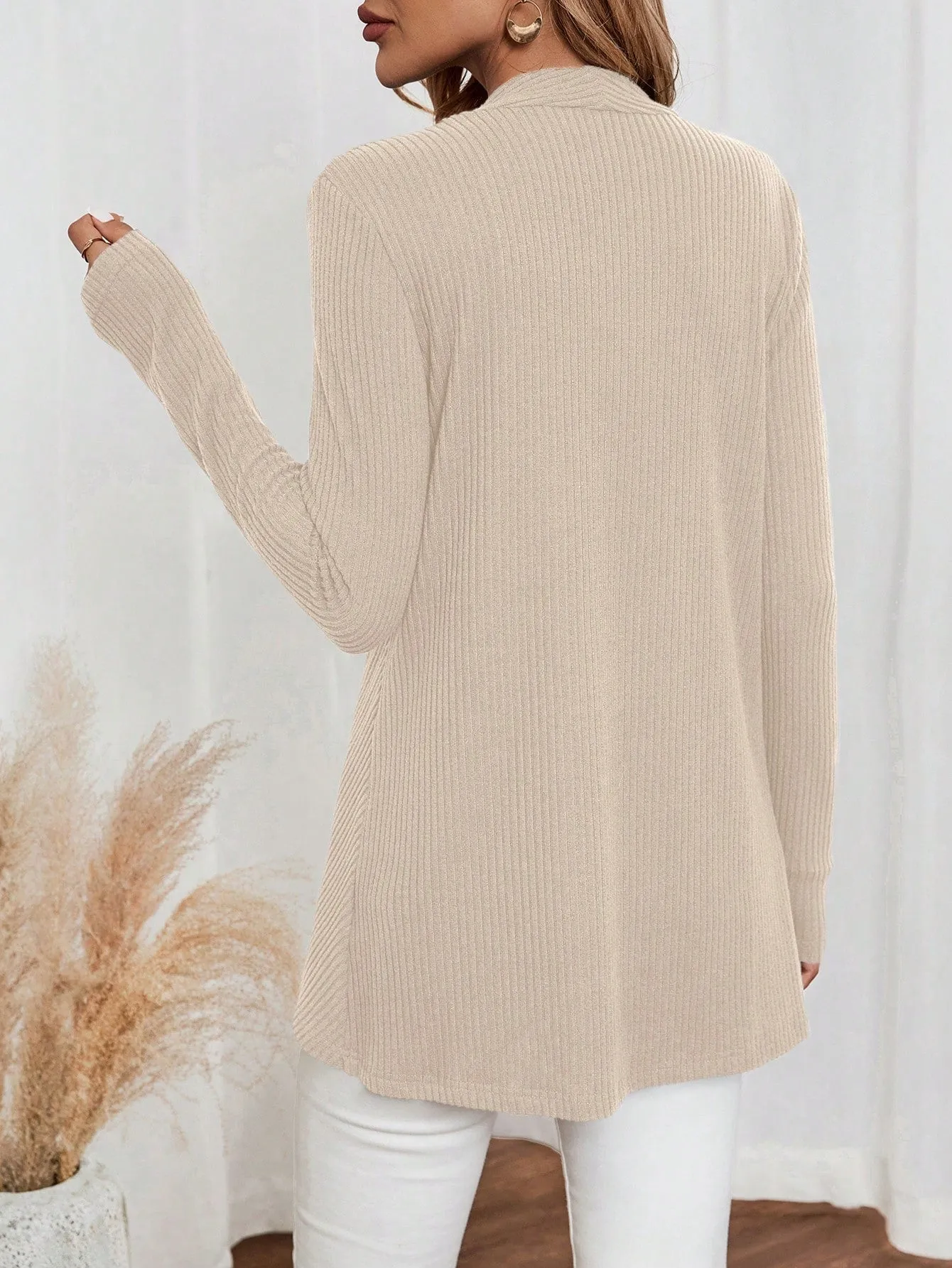 EMERY ROSE Women's Casual Long Sleeve Cardigan
