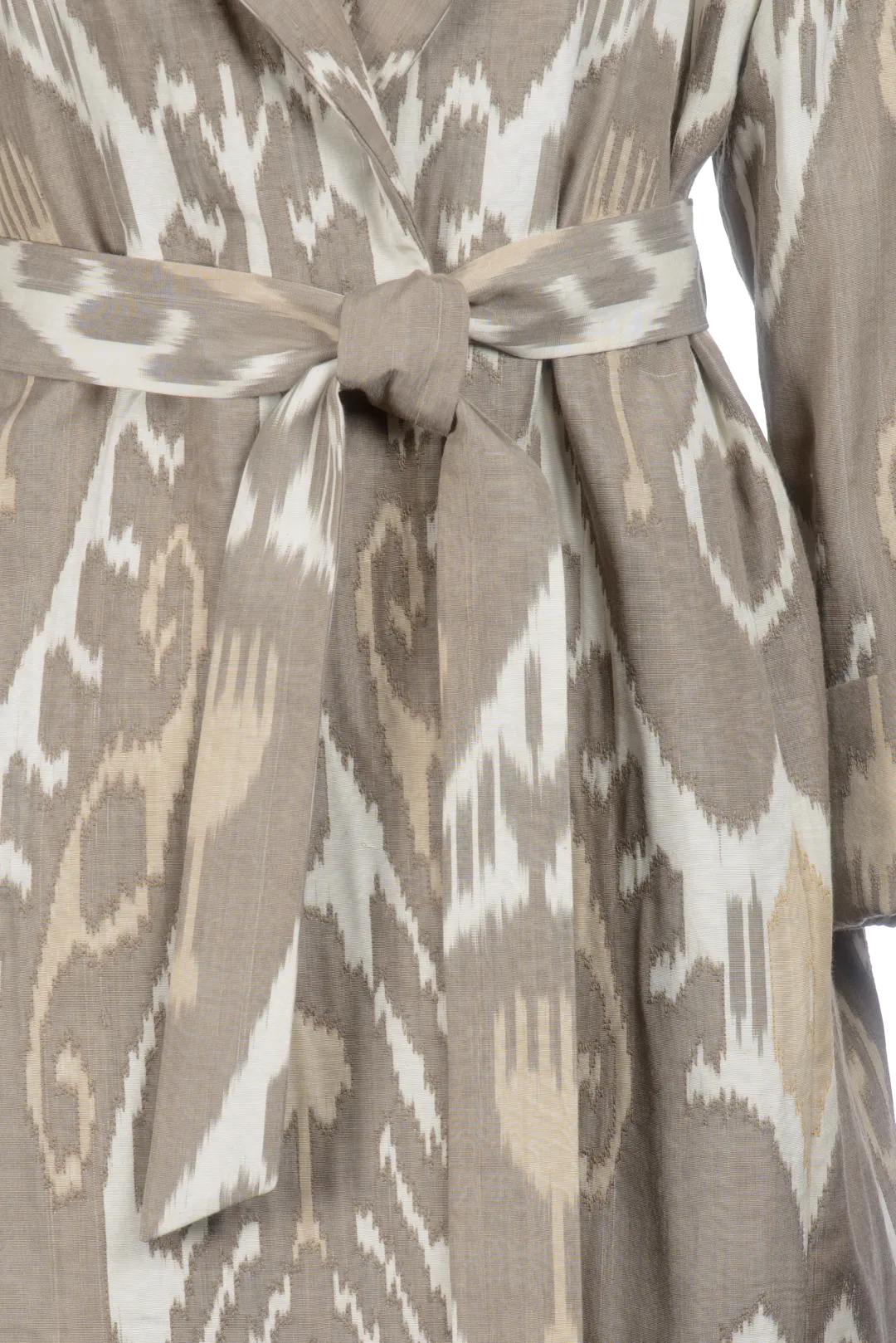 Handwoven Silk Ikat Shawl Coat - Shahnoza - 'Grace'