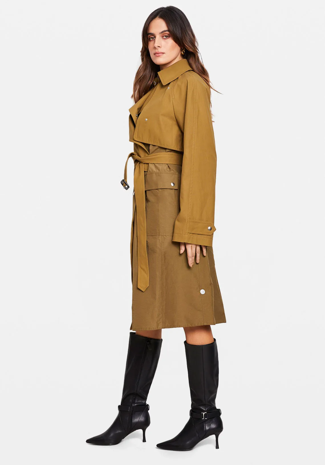 HYBRID TRENCH BURNT OLIVE