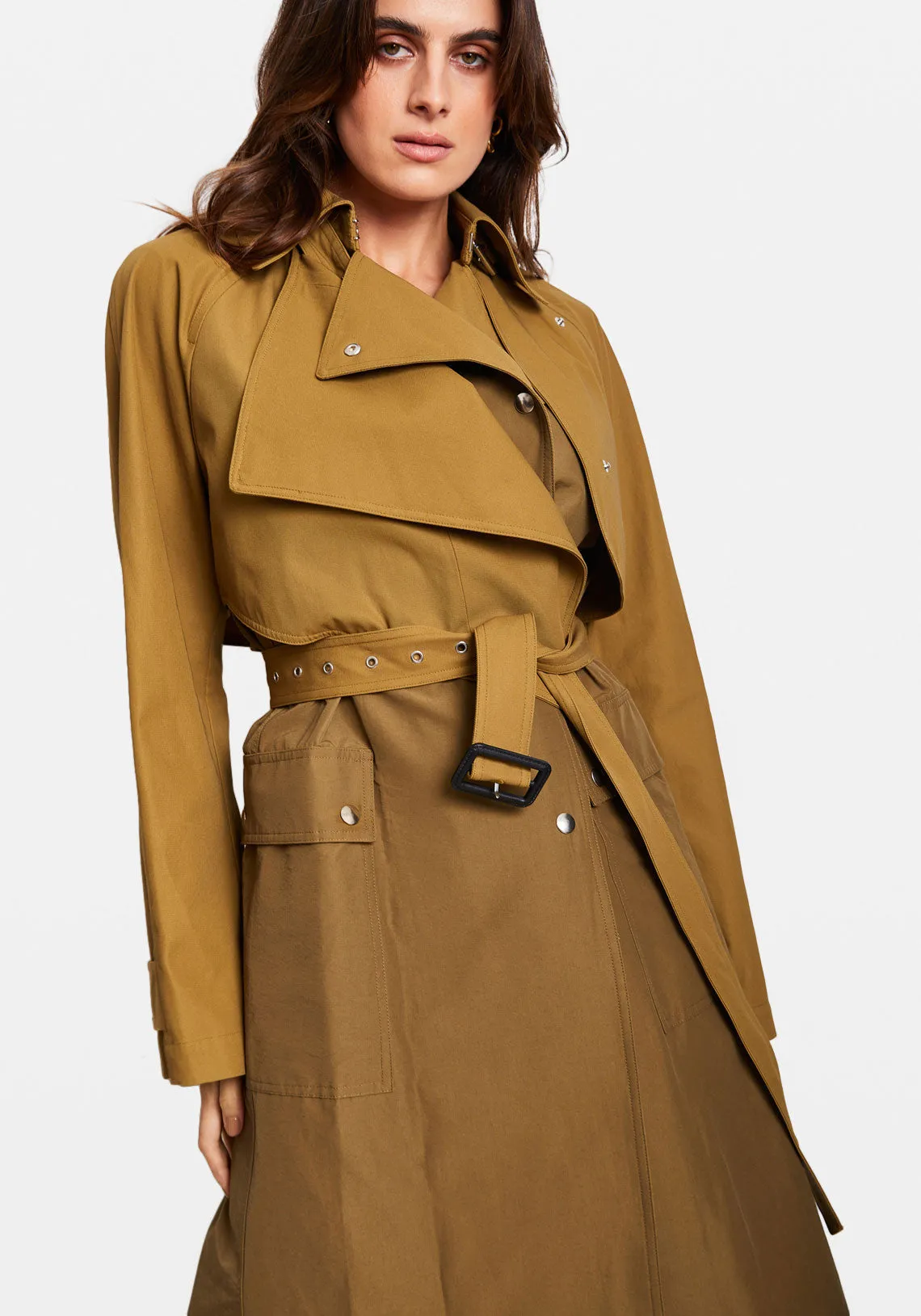 HYBRID TRENCH BURNT OLIVE